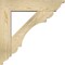 Ekena Millwork Olympic Traditional Rough Sawn Bracket w/ Offset Brace, Douglas Fir, 6"W x 24"D x 24"H BKT0604X24X24OLY01RDF - alternate 3